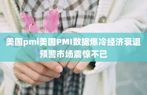 美国pmi美国PMI数据爆冷经济衰退预警市场震惊不已