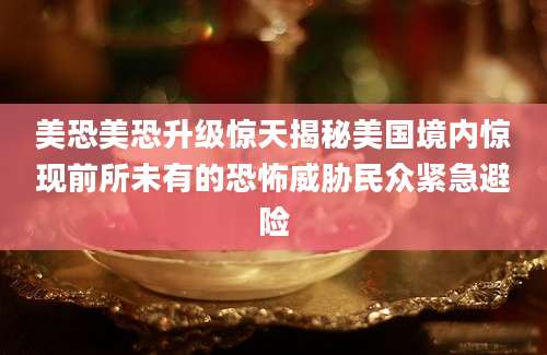 美恐美恐升级惊天揭秘美国境内惊现前所未有的恐怖威胁民众紧急避险