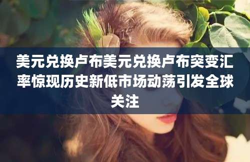 美元兑换卢布美元兑换卢布突变汇率惊现历史新低市场动荡引发全球关注