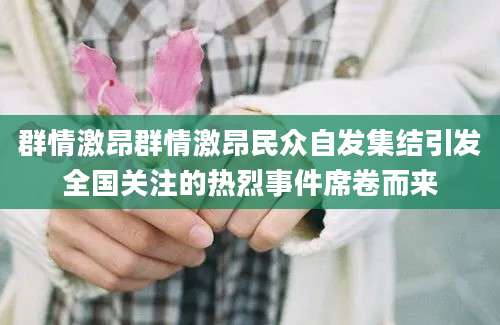 群情激昂群情激昂民众自发集结引发全国关注的热烈事件席卷而来