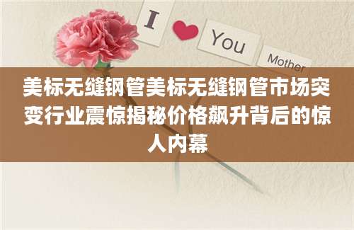 美标无缝钢管美标无缝钢管市场突变行业震惊揭秘价格飙升背后的惊人内幕