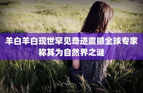 羊白羊白现世罕见奇迹震撼全球专家称其为自然界之谜