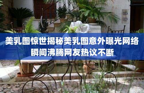 美乳图惊世揭秘美乳图意外曝光网络瞬间沸腾网友热议不断