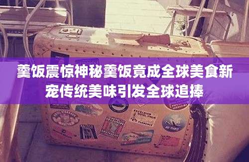 羹饭震惊神秘羹饭竟成全球美食新宠传统美味引发全球追捧