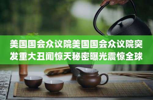 美国国会众议院美国国会众议院突发重大丑闻惊天秘密曝光震惊全球