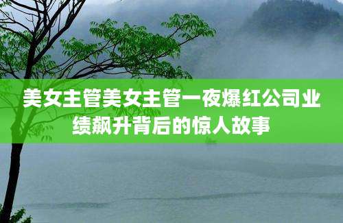 美女主管美女主管一夜爆红公司业绩飙升背后的惊人故事